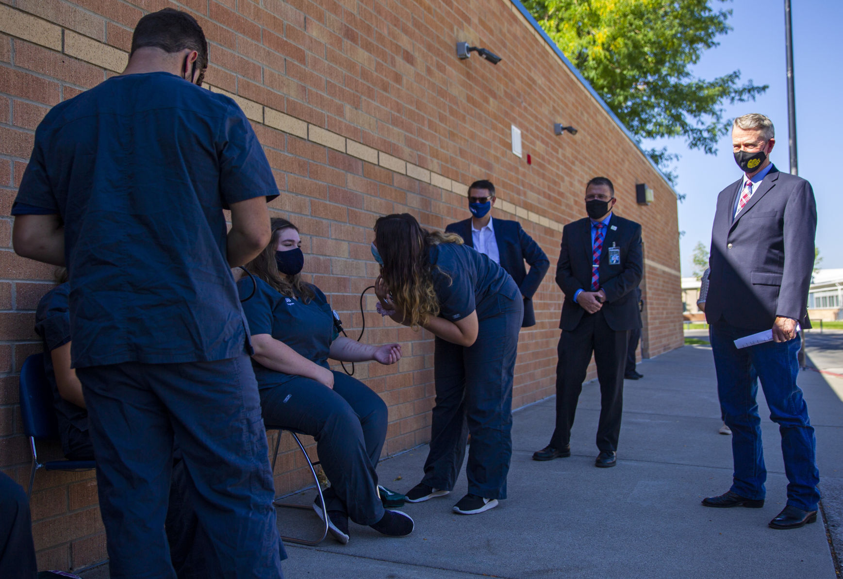 Gov. Little tours Twin Falls High School